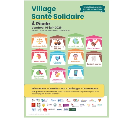  Le village santé solidaire arrive le 05 juin 2026 !