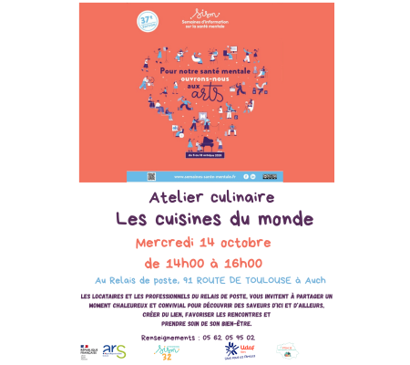 Atelier culinaire "Les cuisines du monde"